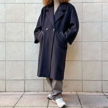 Load image into Gallery viewer, Cappotto Max Mara blu primi 80s