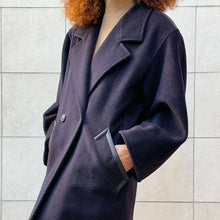 Load image into Gallery viewer, Cappotto Max Mara blu primi 80s