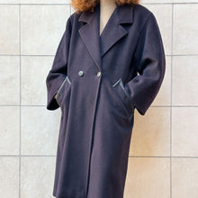 Load image into Gallery viewer, Cappotto Max Mara blu primi 80s