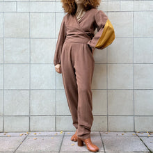 Load image into Gallery viewer, Completo sartoriale marrone e giallo 80s