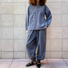Load image into Gallery viewer, Hanbok "moderno" color nero mélange 90s