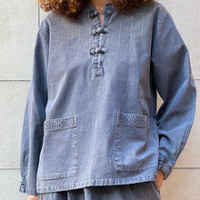 Load image into Gallery viewer, Hanbok "moderno" color nero mélange 90s