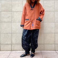 Load image into Gallery viewer, Hanbok moderno bicolore ruggine/nero