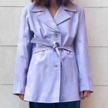 Load image into Gallery viewer, Giacca pelle lilla 90s