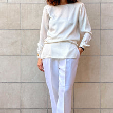 Load image into Gallery viewer, Blusa in seta bianca 90s