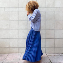 Load image into Gallery viewer, Completo top, blusa e gonna in chiffon di seta, 70s