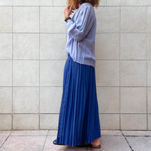 Load image into Gallery viewer, Completo top, blusa e gonna in chiffon di seta, 70s