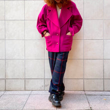 Load image into Gallery viewer, Giacca/ cappotto corto Titolo by Basile fucsia 80s