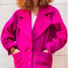 Load image into Gallery viewer, Giacca/ cappotto corto Titolo by Basile fucsia 80s