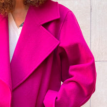 Load image into Gallery viewer, Giacca/ cappotto corto Titolo by Basile fucsia 80s