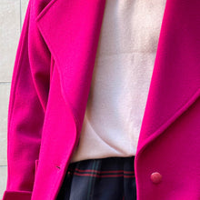 Load image into Gallery viewer, Giacca/ cappotto corto Titolo by Basile fucsia 80s