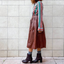 Load image into Gallery viewer, Gonna ecopelle Nina Ricci color mattone 2000s
