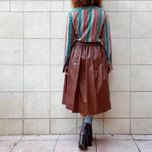 Load image into Gallery viewer, Gonna ecopelle Nina Ricci color mattone 2000s