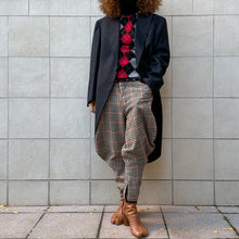 Load image into Gallery viewer, Tight sartoriale grigio lana  50s