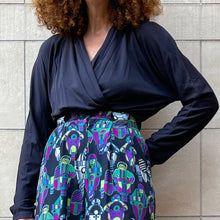 Load image into Gallery viewer, Body Escada Margaretha Ley nero seta 80s