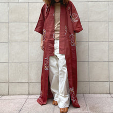 Load image into Gallery viewer, kimono giapponese color ruggine vintage