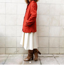 Load image into Gallery viewer, Giacca in camoscio rosso ciliegia , onesize