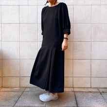 Load image into Gallery viewer, Vestito Barneys New York , nero in lana , sz 42 80s