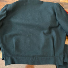 Load image into Gallery viewer, Blusa nera con inserti rossi 80s