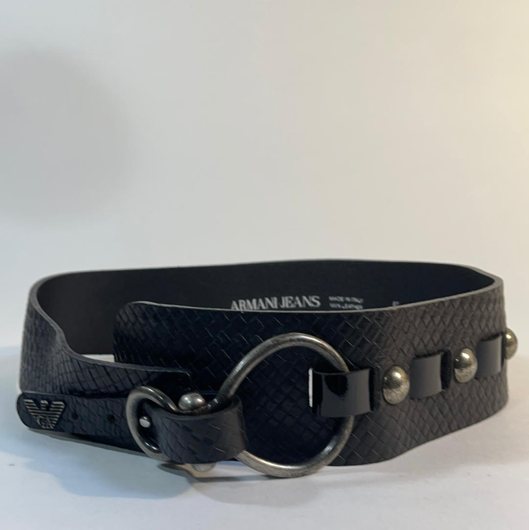 Cintura armani jeans nera 90s vintageafropicks