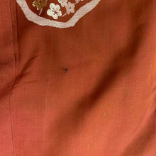 Load image into Gallery viewer, kimono giapponese color ruggine vintage