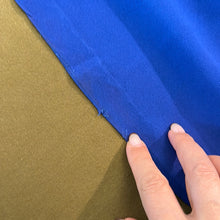 Load image into Gallery viewer, Gonna sartoriale lunga blu elettrico 70s