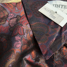Load image into Gallery viewer, Camicia in jacquard di seta color bordeaux /viola 80s