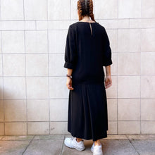 Load image into Gallery viewer, Vestito Barneys New York , nero in lana , sz 42 80s