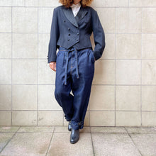 Load image into Gallery viewer, Blazer smocking kenzo city , nero misto lana , sz L