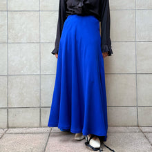 Load image into Gallery viewer, Gonna sartoriale lunga blu elettrico 70s