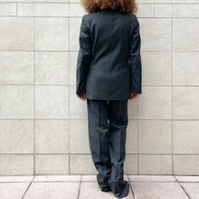 Load image into Gallery viewer, Completo gessato grigio in lana 80s