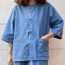 Load image into Gallery viewer, Hanbok “moderno" color indaco 90s