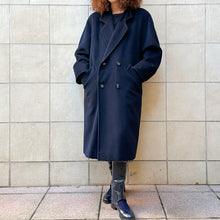 Load image into Gallery viewer, Cappotto Marina Rinaldi blu scuro 80s