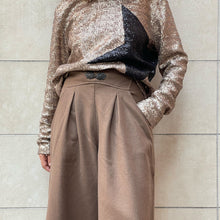 Load image into Gallery viewer, Gonna pantalone marrone chiaro 80s