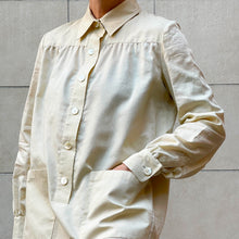 Load image into Gallery viewer, Mini abito a camicia color vaniglia 2000s