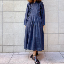 Load image into Gallery viewer, Hanbok abito blu sartoriale
