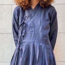Load image into Gallery viewer, Hanbok abito blu sartoriale