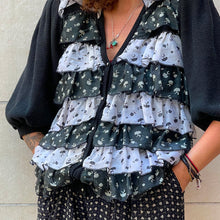 Load image into Gallery viewer, Cardigan con balze 80s