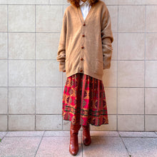 Load image into Gallery viewer, Cardigan 100% cammello oversize 90s