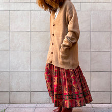 Load image into Gallery viewer, Cardigan 100% cammello oversize 90s