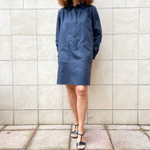 Load image into Gallery viewer, Mini abito a camicia Loris Abate color blu2000s
