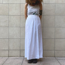 Load image into Gallery viewer, Gonna lunga Loris Abate bianca 80s