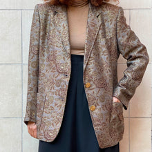 Load image into Gallery viewer, Giacca Baratta jacquard oro e sabbia70s