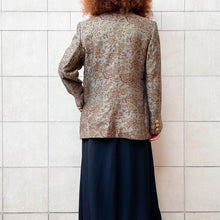 Load image into Gallery viewer, Giacca Baratta jacquard oro e sabbia70s