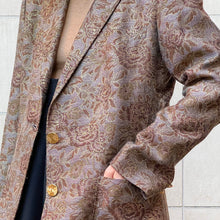 Load image into Gallery viewer, Giacca Baratta jacquard oro e sabbia70s
