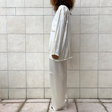 Load image into Gallery viewer, Pigiama bianco in seta 90s