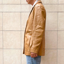 Load image into Gallery viewer, Giacca in pelle caramello 90s