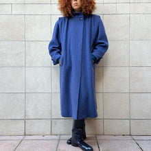 Load image into Gallery viewer, Cappotto Blu avio pastello 80s
