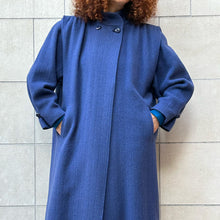 Load image into Gallery viewer, Cappotto Blu avio pastello 80s