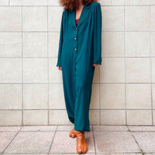 Load image into Gallery viewer, Jumsuit verde petrolio by Walter Duchini 90s